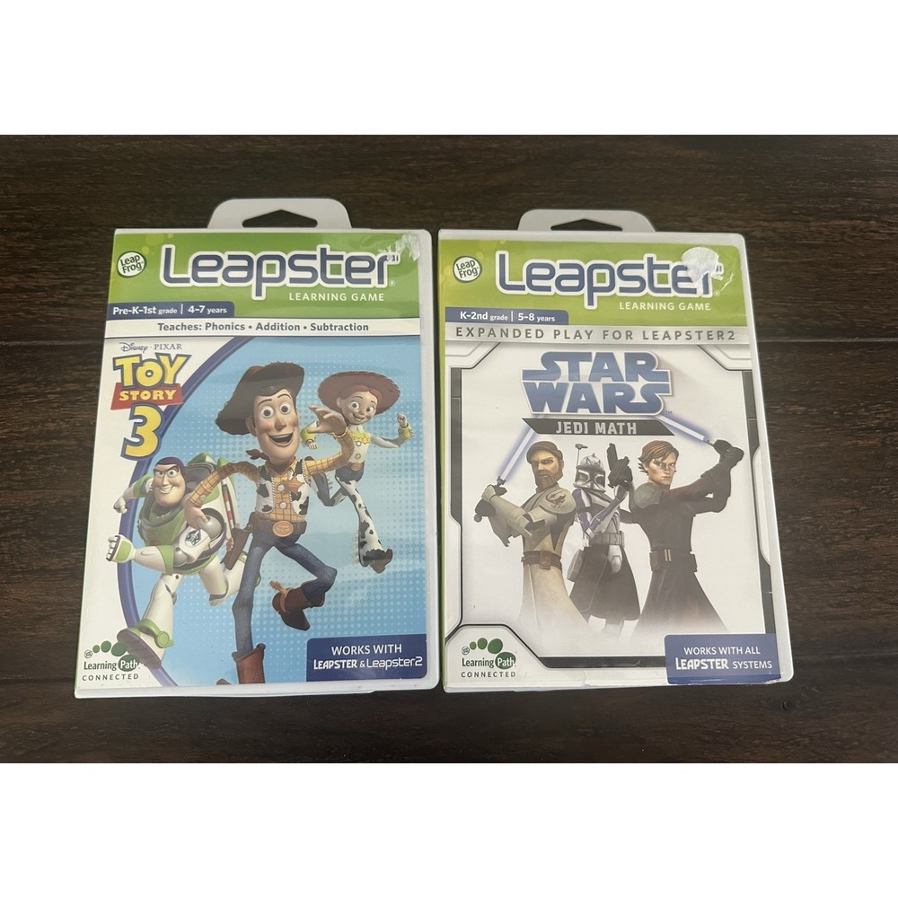 LeapFrog LeapsterLearning Game Disney Pixar Toy Story Star Wars Jedi Math